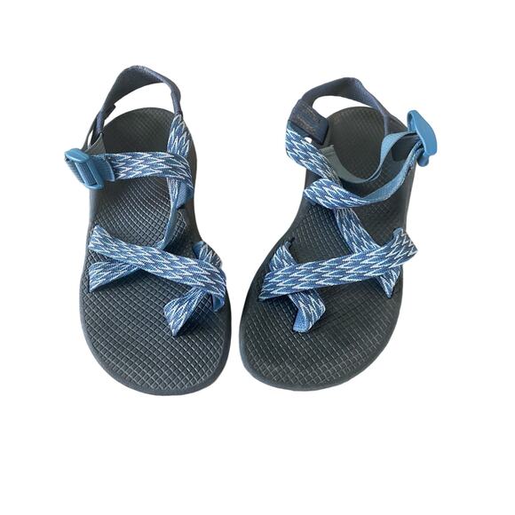 Chaco Z Cloud Classic Trine Blue Strappy Hiking Sandals Size 9 - Picture 2 of 8